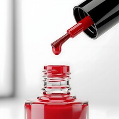 red nail polish