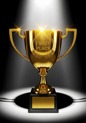 gold trophy cup
