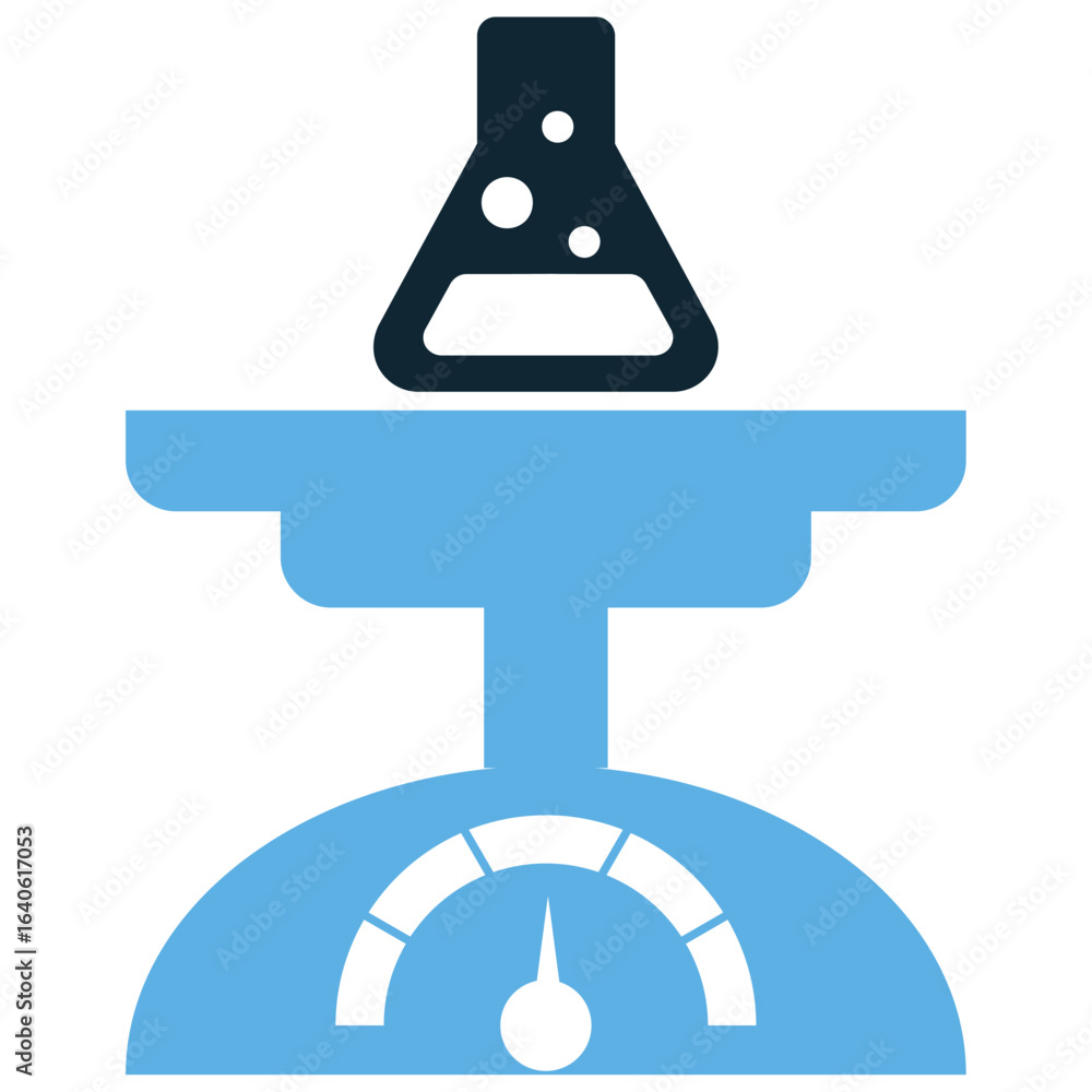 Aufkleber lab scale measure icon vector for precise weight measurement and scientific analysis. great for illu