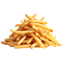 Transparent PNG available Pile of Golden Crispy French Fries