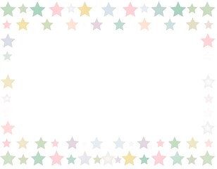Colorful gradient and star pop frame background