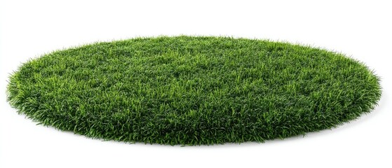 Circular patch of vibrant green grass (4)