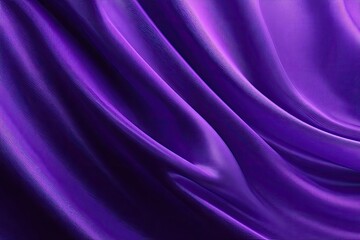 Fototapeta premium Close-up of vibrant purple silk drapery