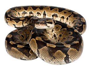 Obraz premium Close-up of a coiled snake (1)