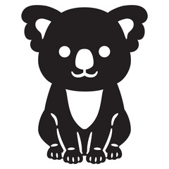 コアラのシルエット