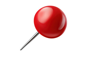 Vector push pin isolated on a transparent background suitable for graphic design projects or digital presentations