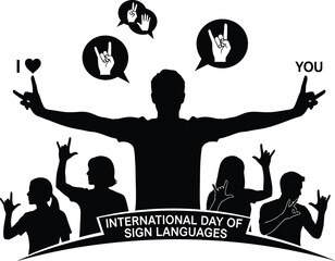 Expressing love through sign language on International Day