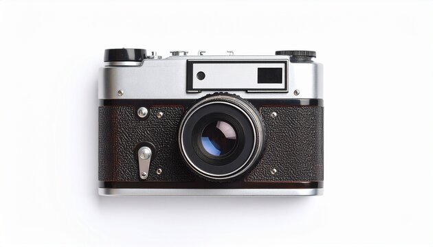 old photo camera isolated