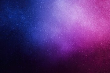 Abstract gradient of deep blue and vibrant pink, speckled with tiny particles