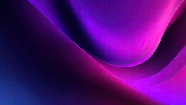 Abstract fluid shapes in vibrant purple and violet hues