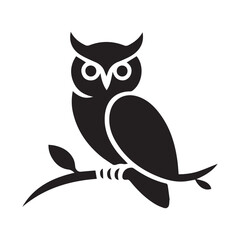 owl sitting on branch