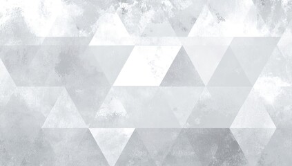 Abstract geometric pattern of light gray triangles with textured effect