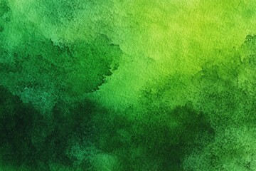 Abstract watercolor wash of greens