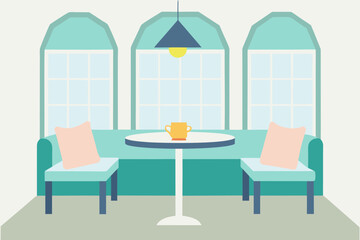 Light Filled Breakfast Nook With Bay Window Seating