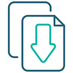 Input Outline Blue Icon