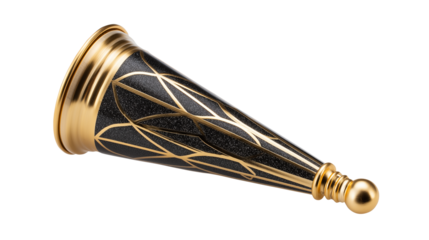 Vintage art deco style noisemaker for a festive party or announcement