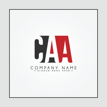 CAA Minimal Vector Logo - Simple Business Logo for Initials C, A and A