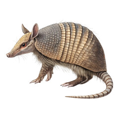 Obraz premium Illustration of a ninebanded armadillo isolated on transparent background
