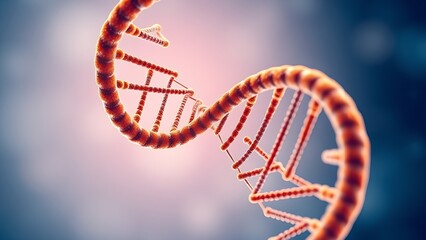 A DNA helix woven from mathematical formulas, entwining all known life within its spiral.