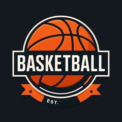Basketball Club Symbol and Emblem Design with Sport Badge