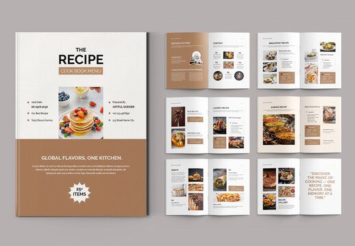 Recipe Cook Book Template Layout