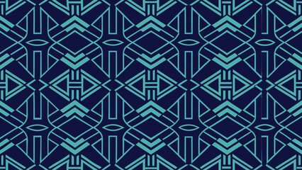 A blue and white pattern with a cross design.
