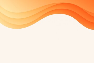 Abstract Orange Wave Gradient Top Border Presentation Background