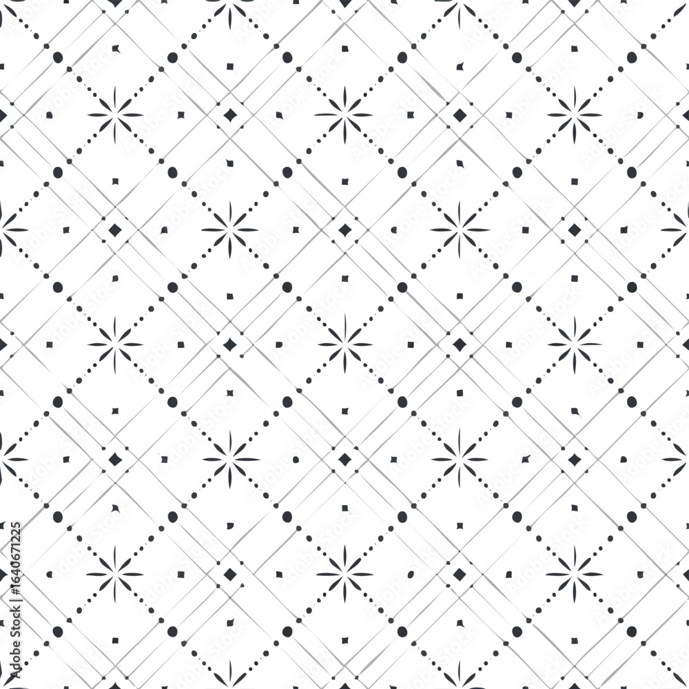 Poster simple dotted patterns. seamless vector collection. black and white texture.