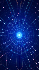 Fototapeta premium Abstract digital network design