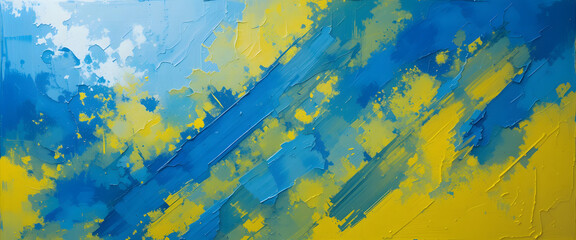 Dynamic abstract art piece contemporary gallery painting colorful environment vivid viewpoint modern concept