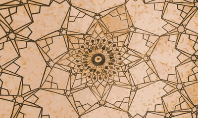 Seamless Geometric Star Pattern Vector