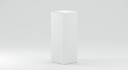 Isolated blank white cardboard box packaging template design