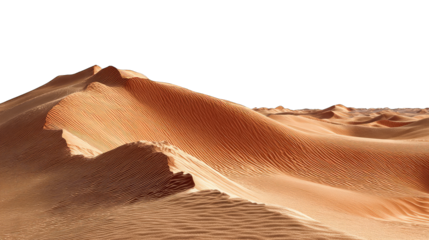 Desert dunes, warm hues, rippled landscape