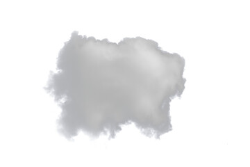 white cloud fluffy, fog or misty or smoke for overlay and design effect. isolated on transparent background. PNG file