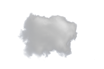 white cloud fluffy, fog or misty or smoke for overlay and design effect. isolated on transparent background. PNG file