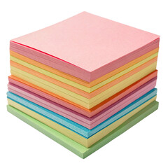 Fototapeta premium Stack of colorful paper sheets in various shades.