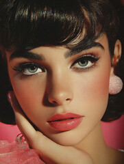 Illustrative Woman Face - Close Up