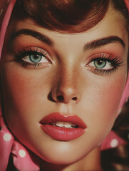 Illustrative Woman Face - Close Up