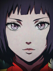 Illustrative Woman Face - Close Up
