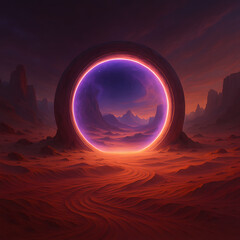 the earth in the desert