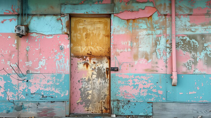 Fototapeta premium Gentrified rust learning to speak in pastels