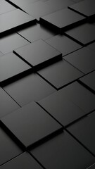 Abstract dark gray squares