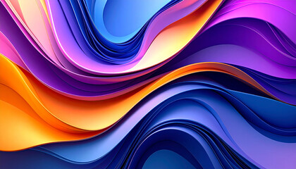Chromatic Currents: A Symphony of Fluid Colour Waves