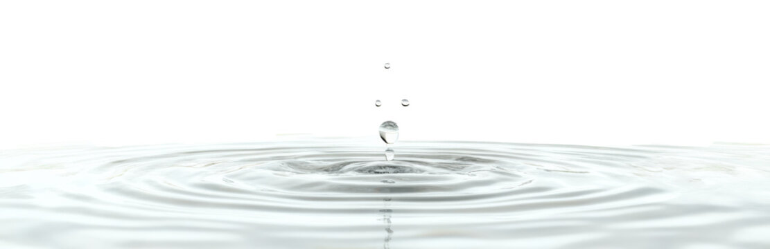 Single water droplet creating ripple
 - Powered by Adobe