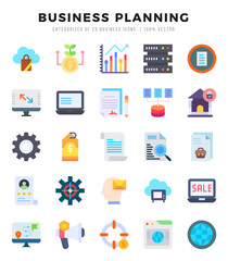 Business Planning icon pack for your website. mobile. presentation. and logo design.