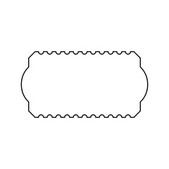 Ticket vector icon. Card illustration sign. Seat symbol. Coupon logo. Subscription web icon. ducket design for web.