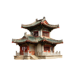 Obraz premium Traditional asian building with intricate details.