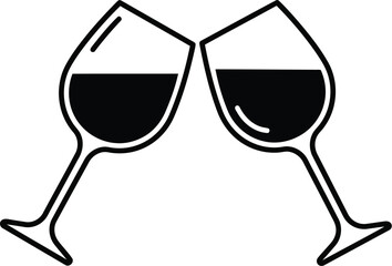 Cheers wine glasses toasting celebration