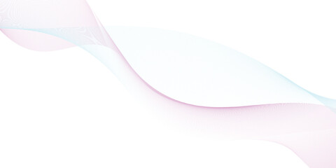 Abstract wave element for design. Digital frequency track equalizer. Stylized line art background. Vector illustration. Wave with lines created using blend tool. Curved wavy line, smooth stripe. 