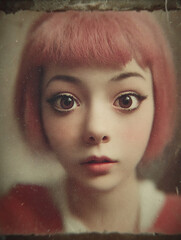 Illustrative Woman Face - Close Up
